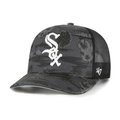 Chicago White Sox Fiji Trucker Adjustable Hat Black | 47 brand