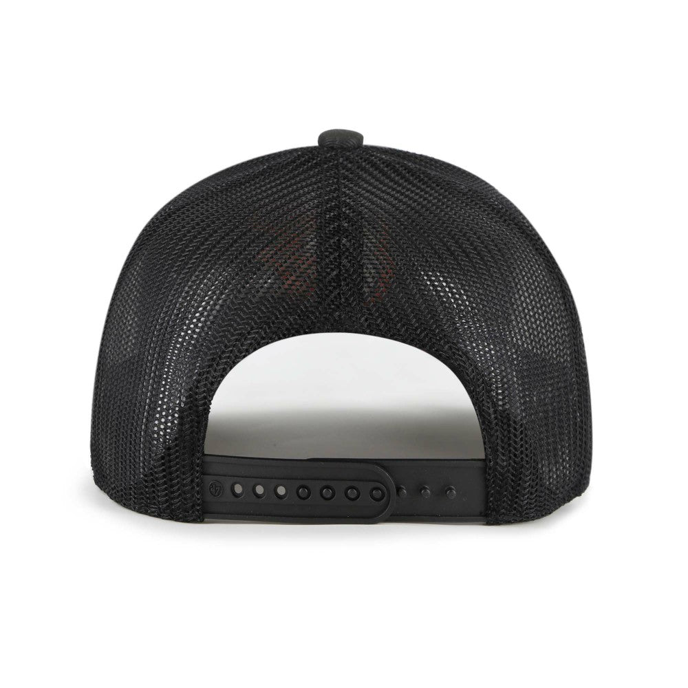 Miami Marlins Fiji Trucker Adjustable Hat Black | 47 brand