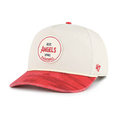 Los Angeles Angels Fiji Rope Hitch Adjustable Hat Cream/Red | 47 brand