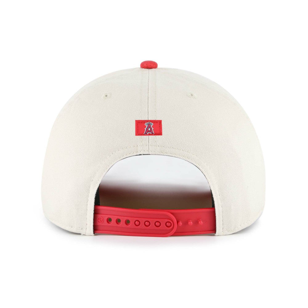 Los Angeles Angels Fiji Rope Hitch Adjustable Hat Cream/Red | 47 brand