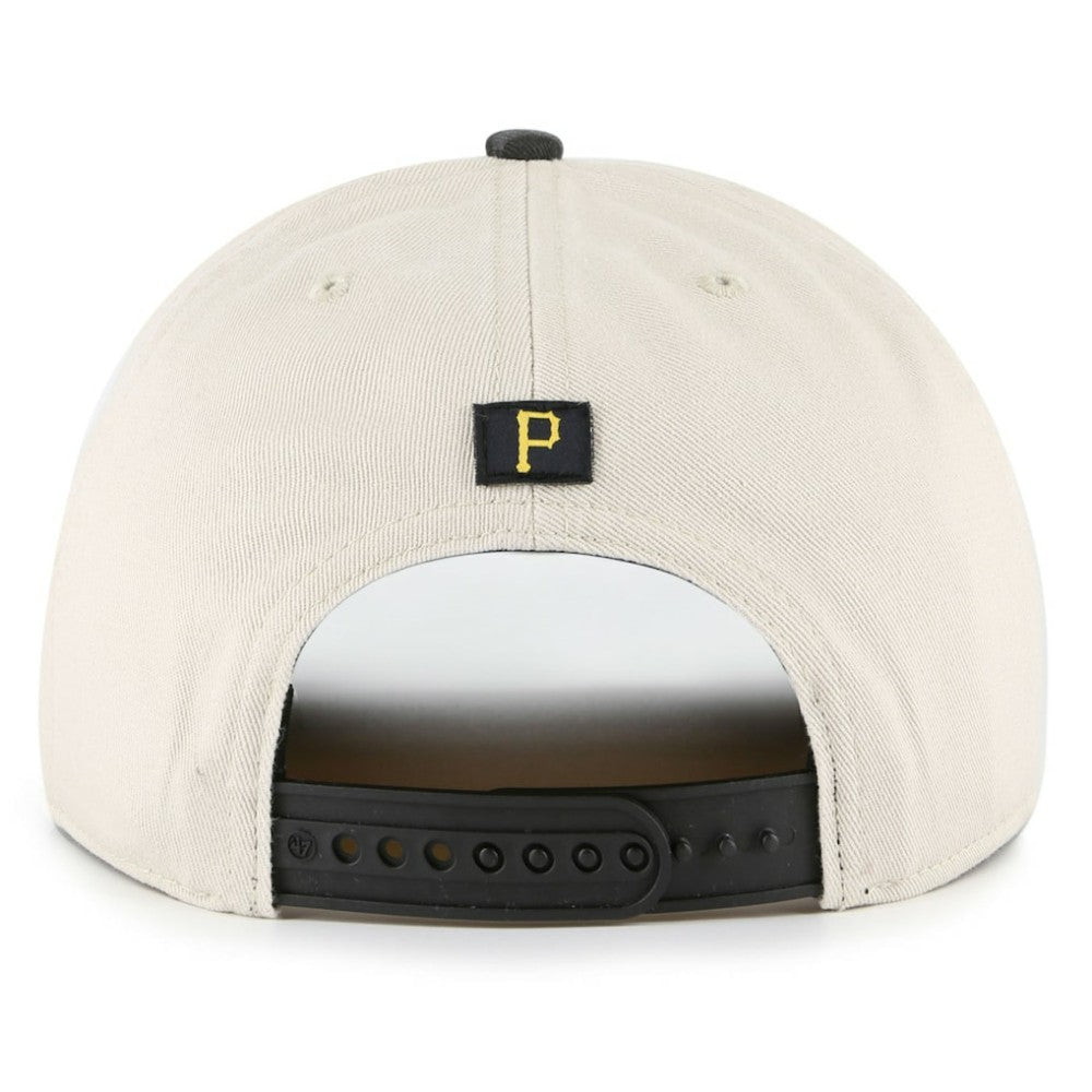 Pittsburgh Pirates Fiji Rope Hitch Adjustable Hat Cream/Black | 47 brand