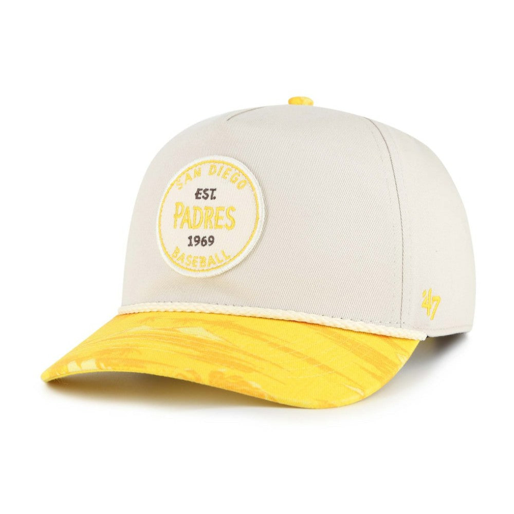 San Diego Padres Fiji Rope Hitch Adjustable Hat Cream/Gold | 47 brand