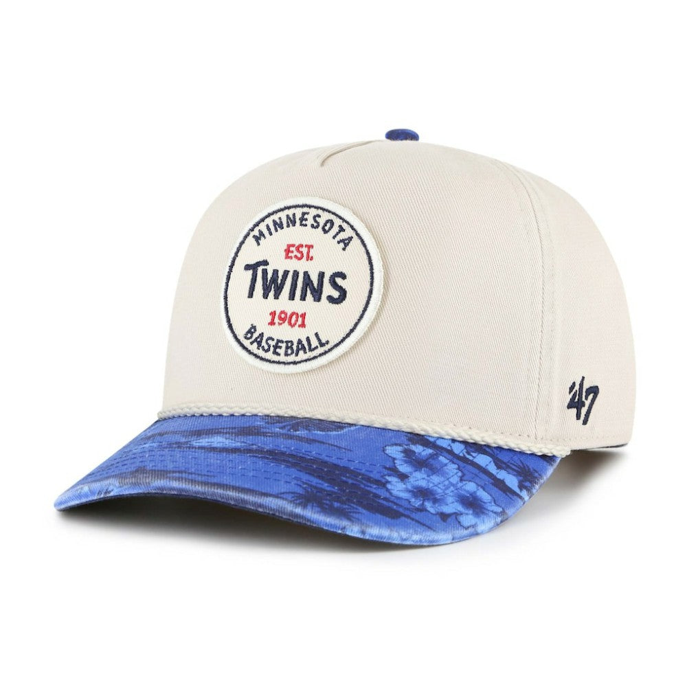 Minnesota Twins Fiji Rope Hitch Adjustable Hat Cream/Navy | 47 brand
