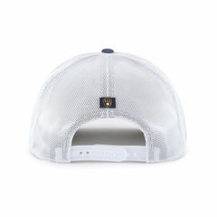 Milwaukee Brewers Scratch Adjustable Trucker Hat Navy/White | 47 brand