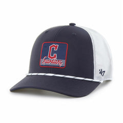 Cleveland Guardians Scratch Adjustable Trucker Hat Navy/White | 47 brand
