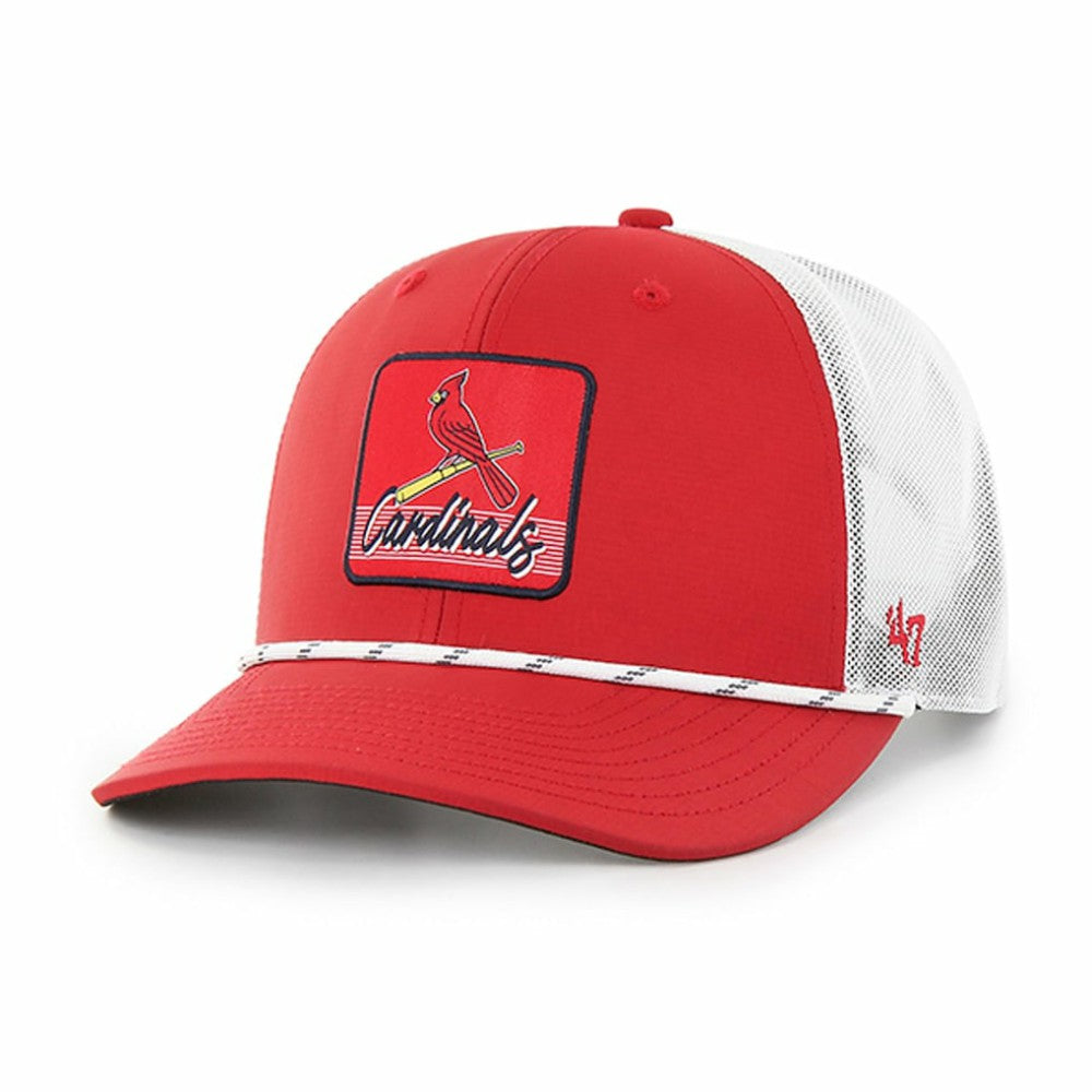 St. Louis Cardinals Scratch Adjustable Trucker Hat Red/White | 47 brand