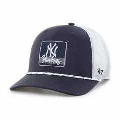 New York Yankees Scratch Adjustable Trucker Hat Navy/White | 47 brand