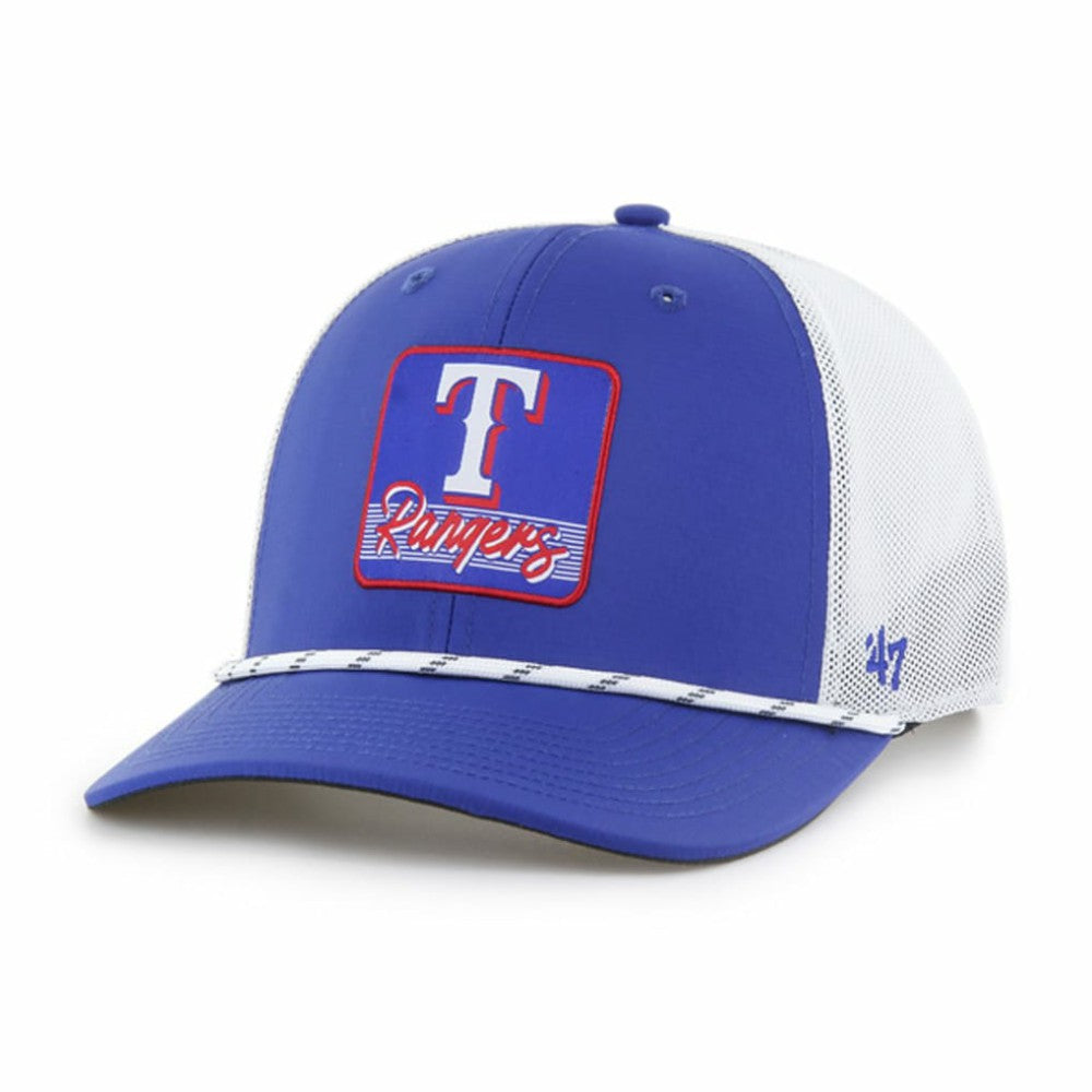 Texas Rangers Scratch Adjustable Trucker Hat Royal/White | 47 brand