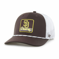 San Diego Padres Scratch Adjustable Trucker Hat Brown/White | 47 brand