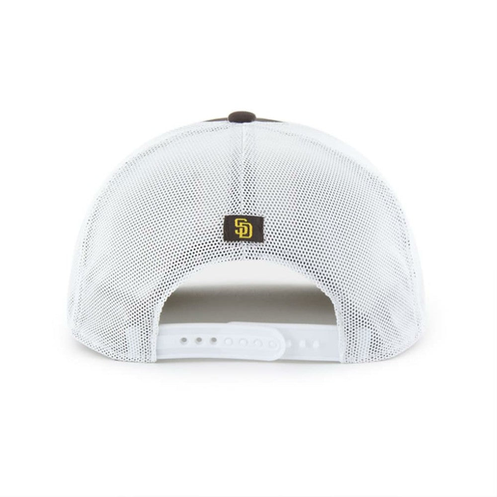 San Diego Padres Scratch Adjustable Trucker Hat Brown/White | 47 brand