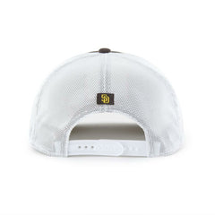 San Diego Padres Scratch Adjustable Trucker Hat Brown/White | 47 brand