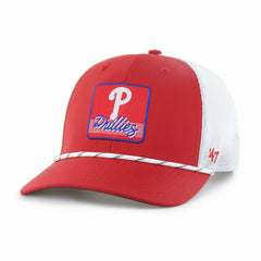 Philadelphia Phillies Scratch Adjustable Trucker Hat Red/White | 47 brand