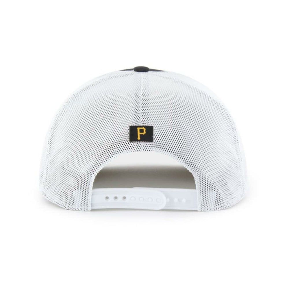 Pittsburgh Pirates Scratch Adjustable Trucker Hat Black/White | 47 brand