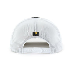 Pittsburgh Pirates Scratch Adjustable Trucker Hat Black/White | 47 brand