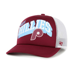 Philadelphia Phillies Meander Foam Trucker Snapback Hat Red | 47 brand