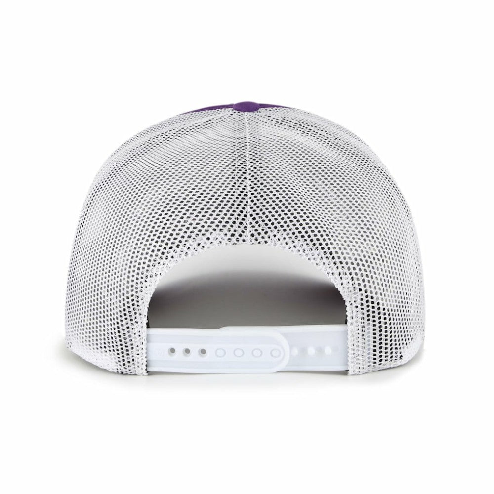 Colorado Rockies Meander Foam Trucker Snapback Hat Purple | 47 brand
