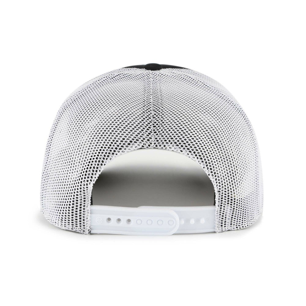 Miami Marlins Meander Foam Trucker Snapback Hat Black | 47 brand
