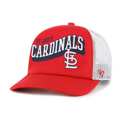 St. Louis Cardinals Meander Foam Trucker Snapback Hat Red | 47 brand