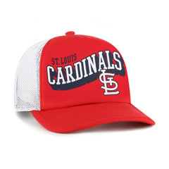 St. Louis Cardinals Meander Foam Trucker Snapback Hat Red | 47 brand
