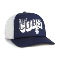 Chicago Cubs Meander Foam Trucker Snapback Hat Navy | 47 brand