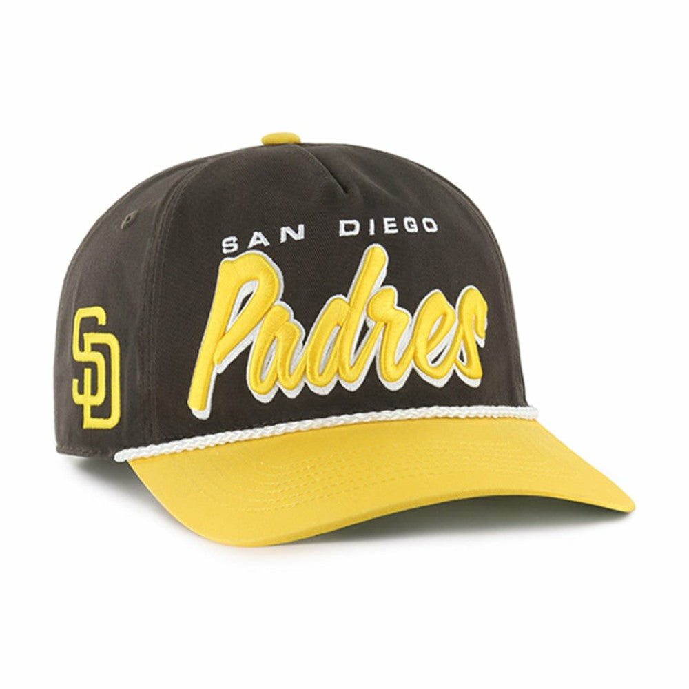 San Diego Padres Dropshadow Rope Hitch Adjustable Hat Brown | 47 brand