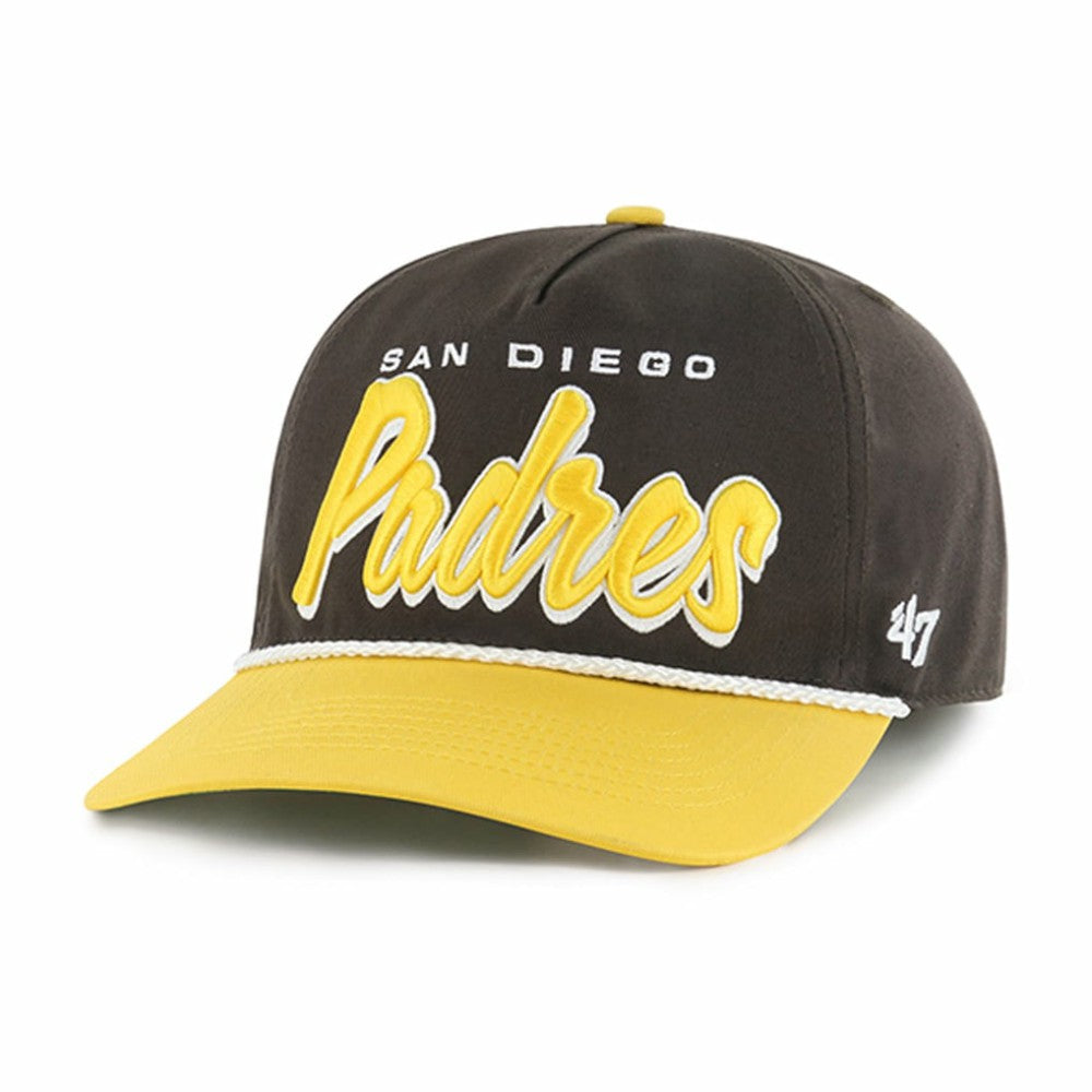 San Diego Padres Dropshadow Rope Hitch Adjustable Hat Brown | 47 brand
