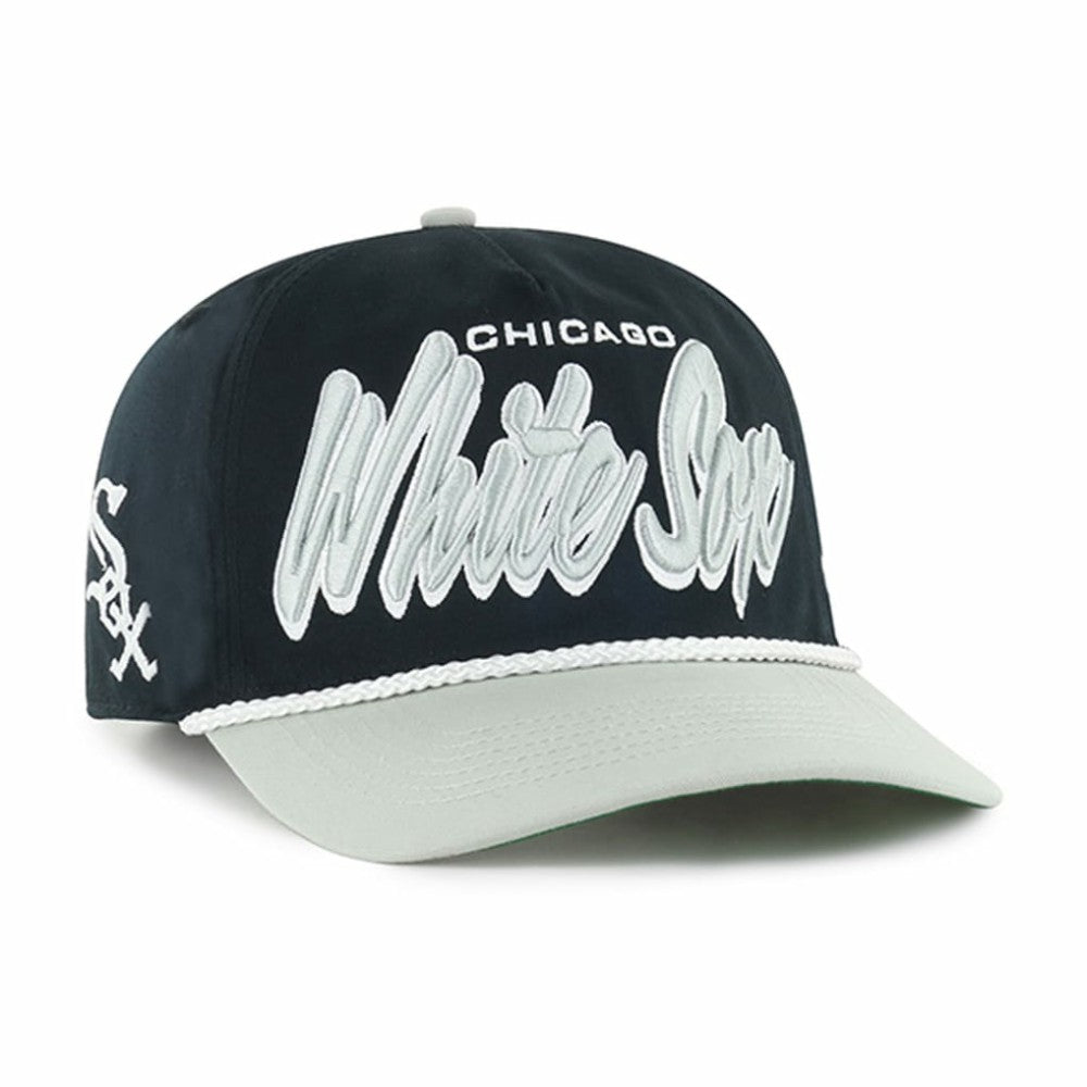 Chicago White Sox Dropshadow Rope Hitch Adjustable Hat Black | 47 brand