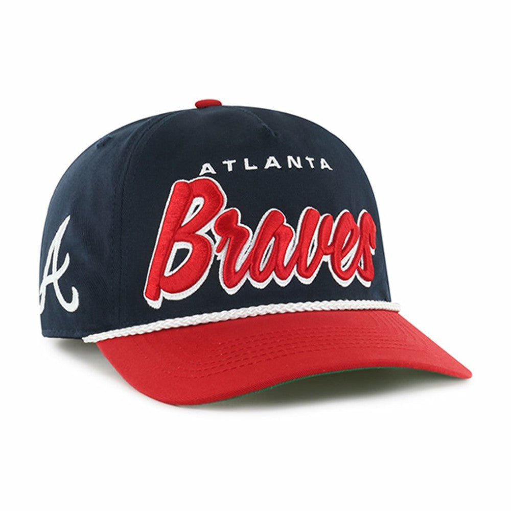 Atlanta Braves Dropshadow Rope Hitch Adjustable Hat Navy | 47 brand