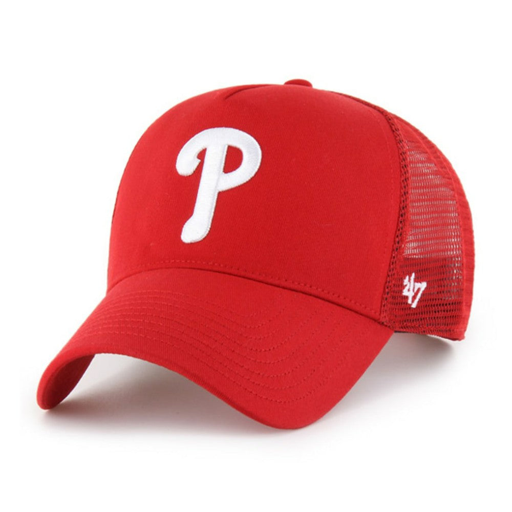Philadelphia Phillies Ballpark Offside Adjustable Trucker Hat Red | 47 brand