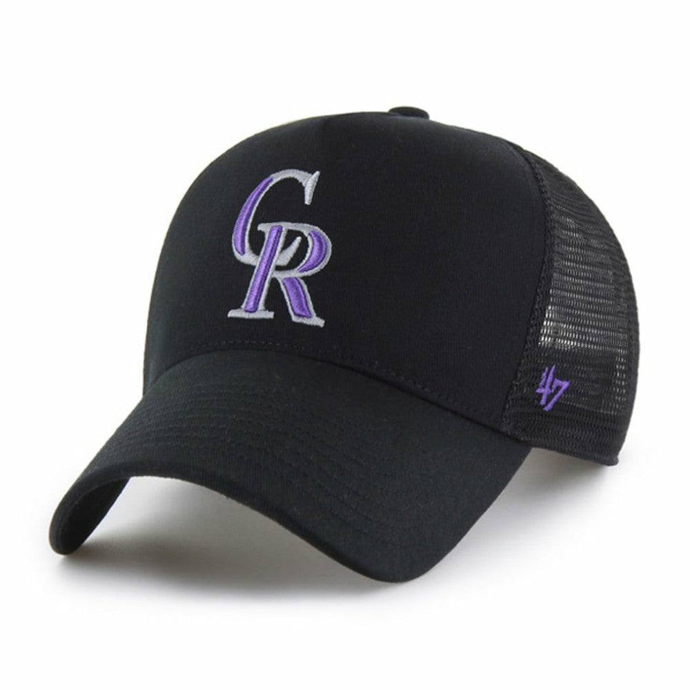 Colorado Rockies Ballpark Offside Adjustable Trucker Hat Black | 47 brand