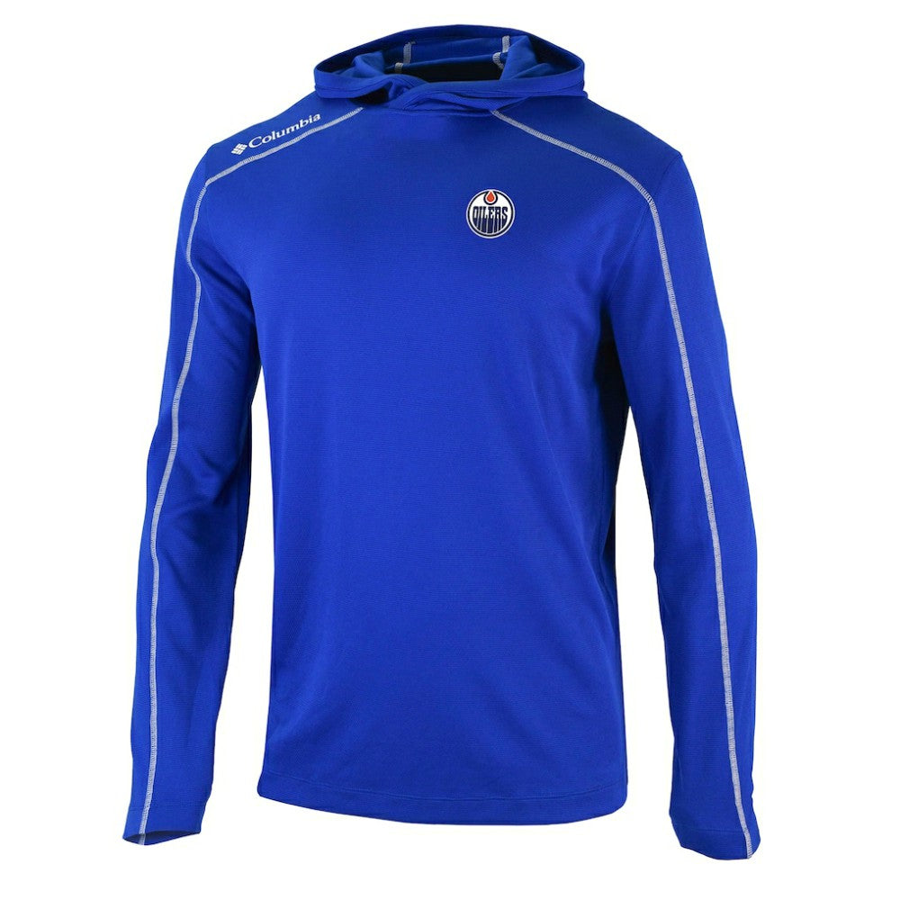 Edmonton Oilers Columbia Shotgun Omni-Wick Pullover Hoodie Royal