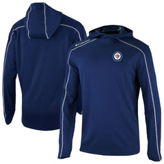 Winnipeg Jets Columbia Shotgun Omni-Wick Pullover Hoodie Navy