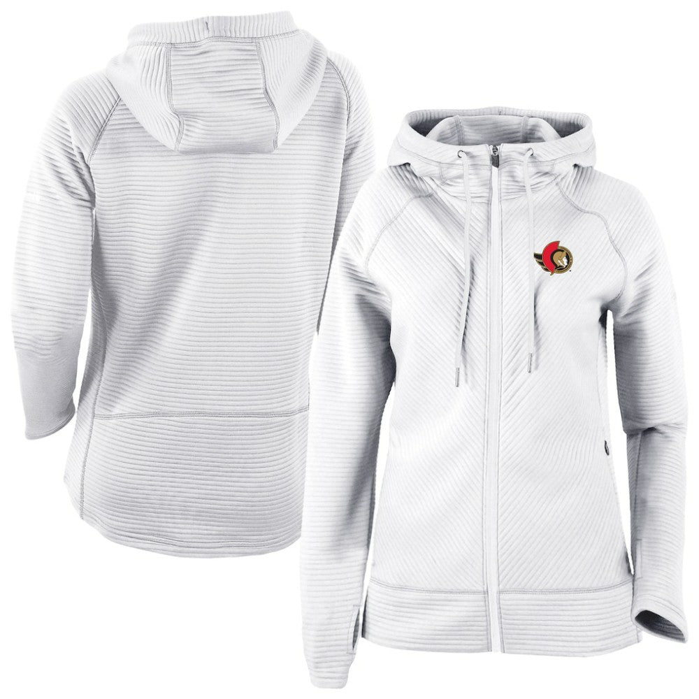 Ottawa Senators Columbia Omni-Wick Pack It Up Full-Zip Jacket White