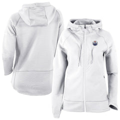 Edmonton Oilers Columbia Omni-Wick Pack It Up Full-Zip Jacket White