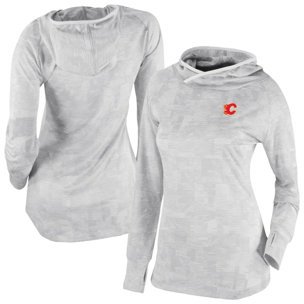 Calgary Flames Columbia Women's Omni-Wick Sunday Ball Pullover Hoodie White