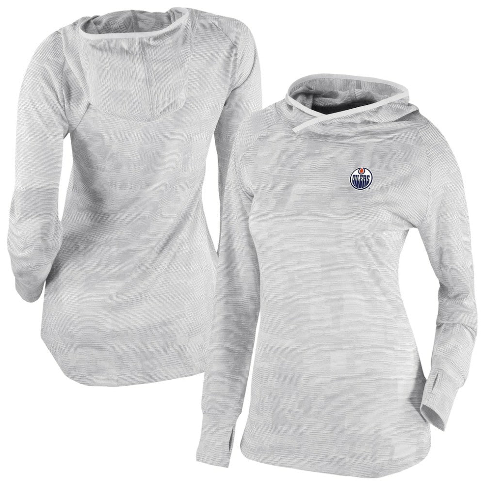 Edmonton Oilers Columbia Women's Omni-Wick Sunday Ball Pullover Hoodie White