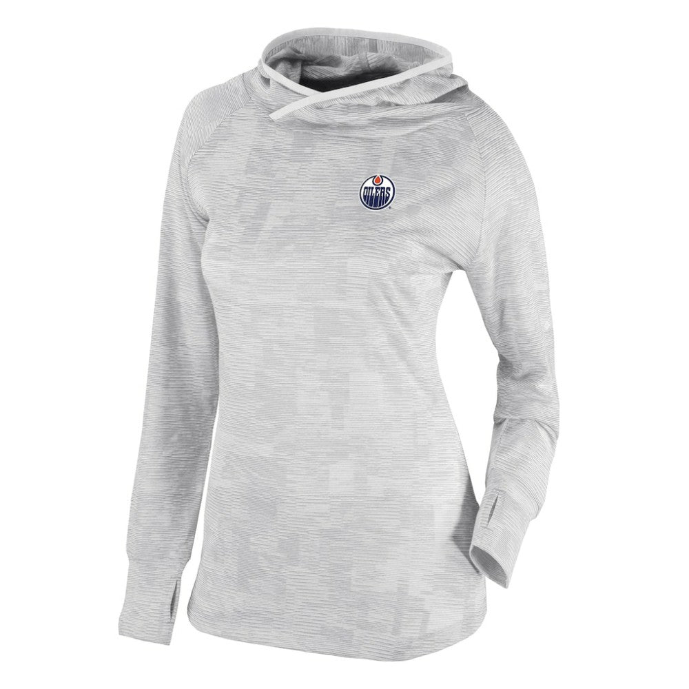 Edmonton Oilers Columbia Women's Omni-Wick Sunday Ball Pullover Hoodie White