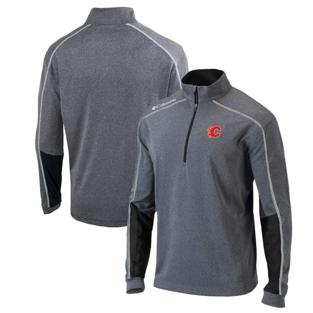 Calgary Flames Columbia Omni-Wick Shotgun 2.0 Quarter-Zip Pullover Top Black