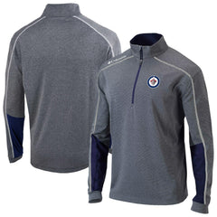 Winnipeg Jets Columbia Omni-Wick Shotgun 2.0 Quarter-Zip Pullover Top Navy