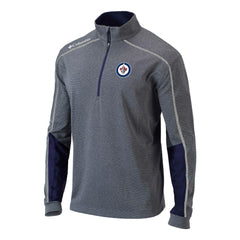 Winnipeg Jets Columbia Omni-Wick Shotgun 2.0 Quarter-Zip Pullover Top Navy
