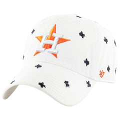Houston Astros Women's Confetti Clean Up Adjustable Hat White | 47 brand