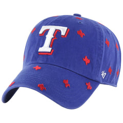 Texas Rangers Women's Confetti Clean Up Adjustable Hat Royal | 47 brand