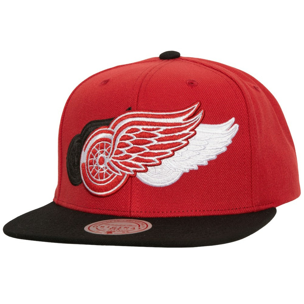 Detroit Red Wings Mitchell & Ness Soul Triple Up Snapback Hat Red