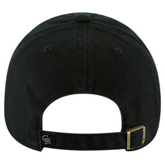 Colorado Rockies Youth Clean Up Adjustable Hat Black | 47 brand