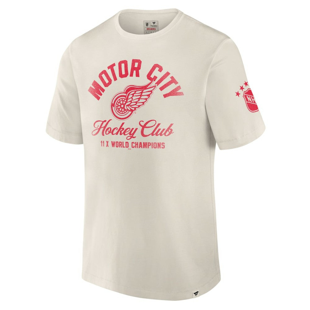 Detroit Red Wings Fanatics Decades Collection Timeless T-Shirt White