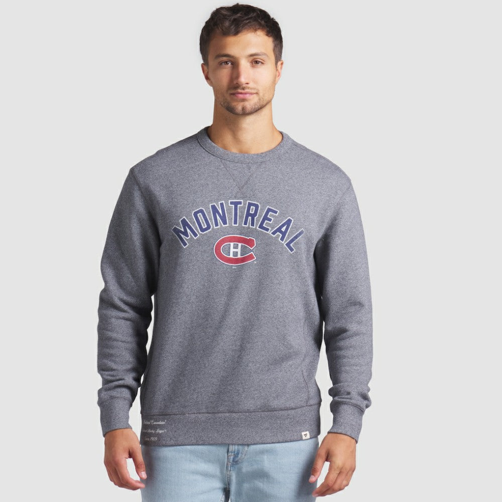 Montreal Canadiens Fanatics Decades Collection Legendary Fleece Pullover Sweatshirt Heather Gray