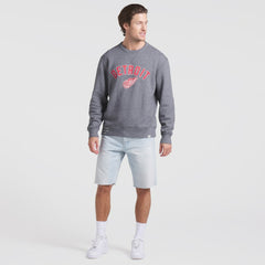 Detroit Red Wings Fanatics Decades Collection Legendary Fleece Pullover Sweatshirt Heather Gray
