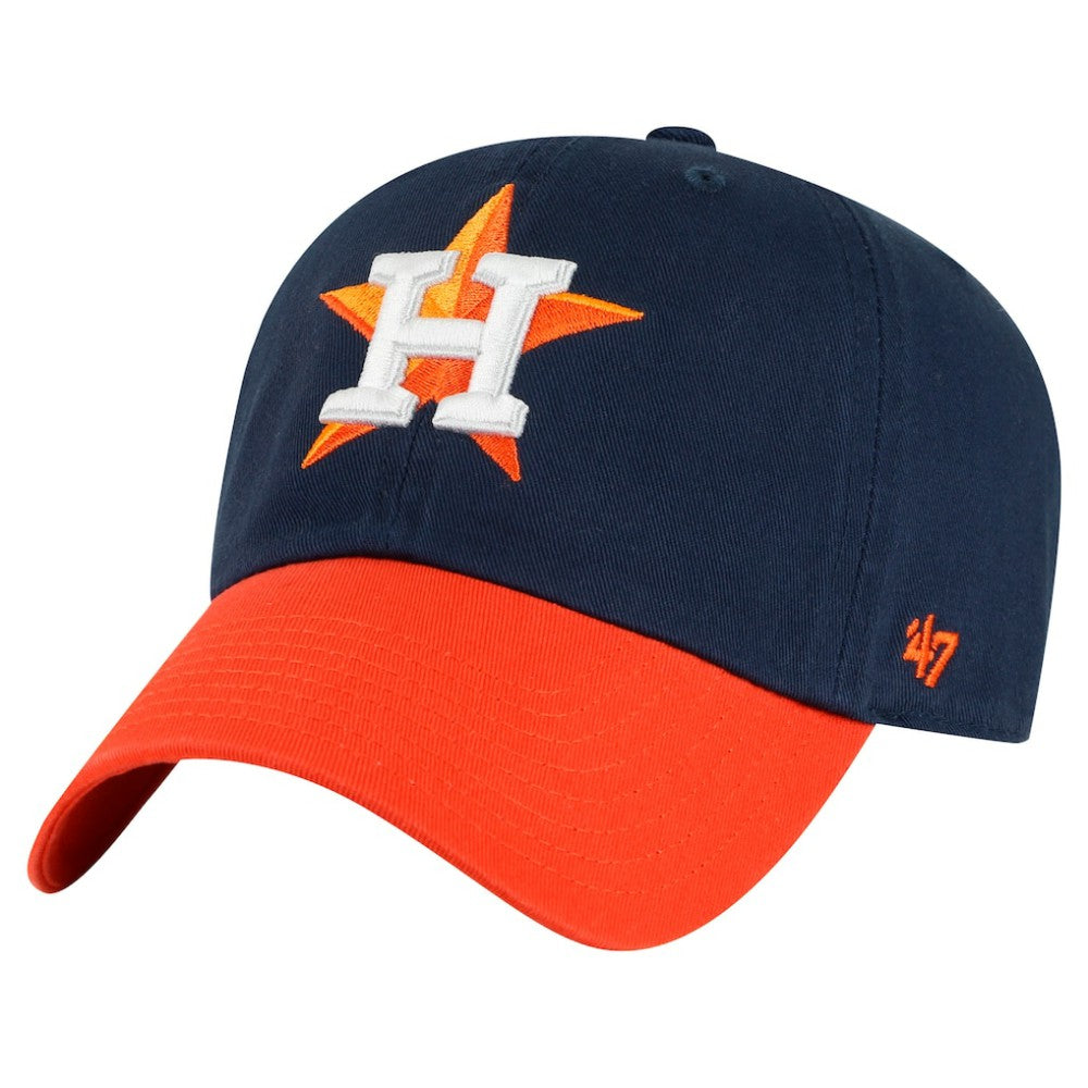 Houston Astros Clean Up Adjustable Hat Navy/Orange | 47 brand