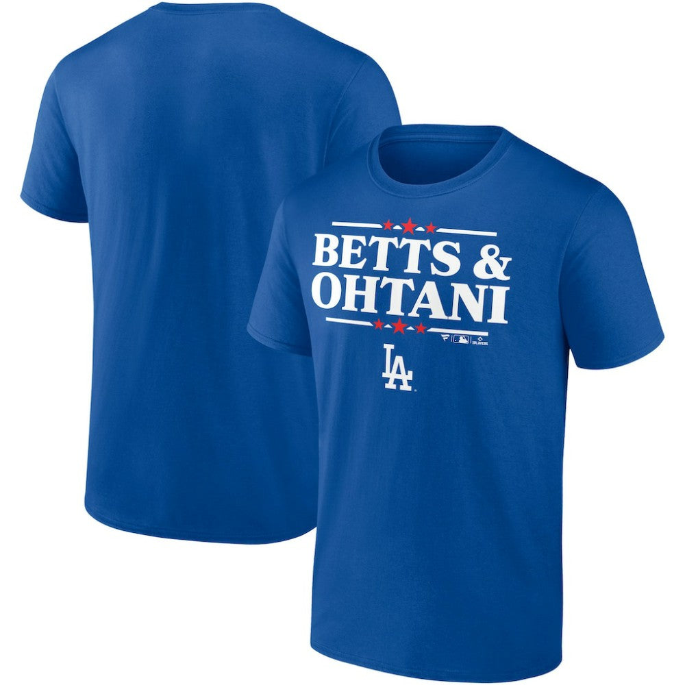 Mookie Betts & Shohei Ohtani Los Angeles Dodgers Election Player T-Shirt Royal