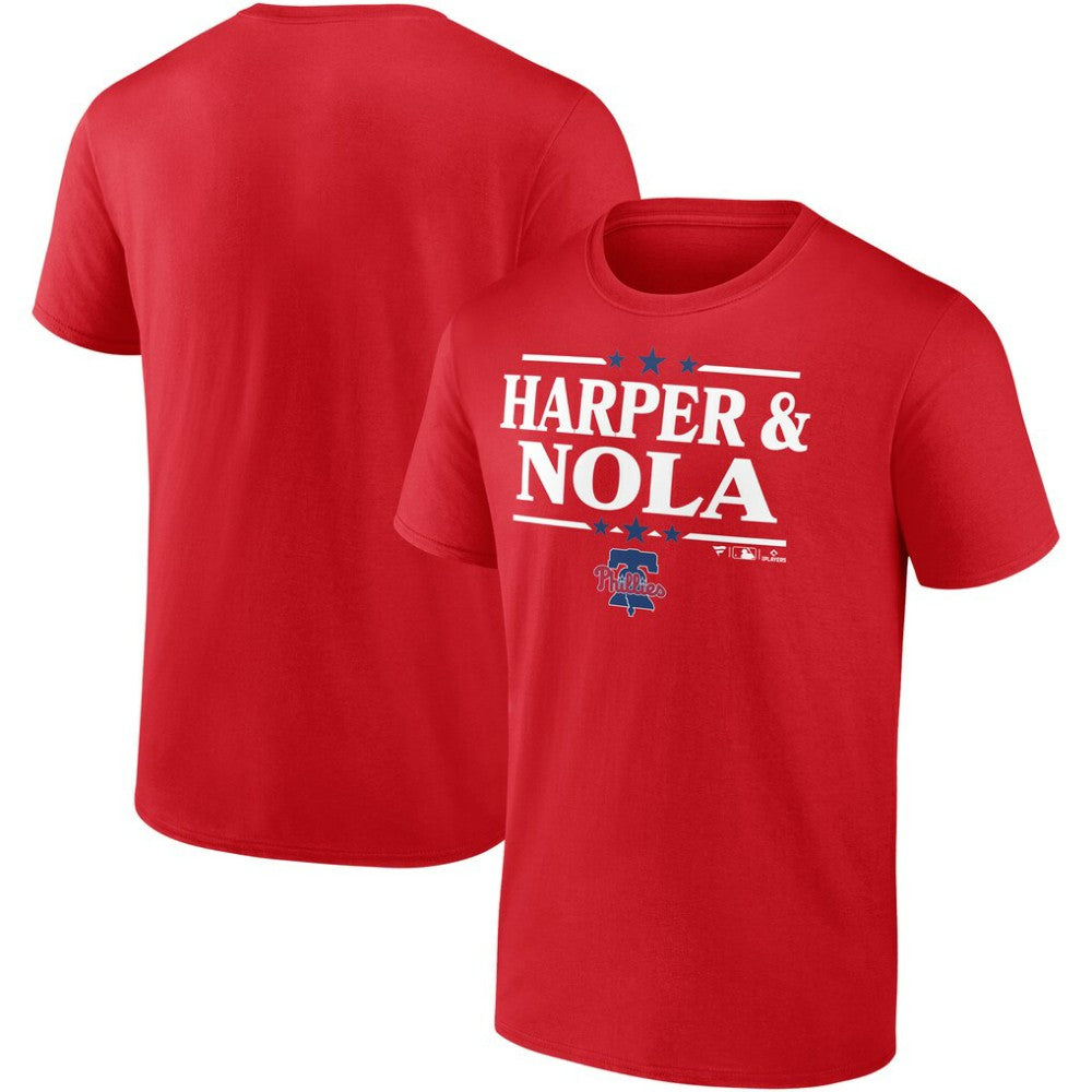Aaron Nola & Bryce Harper Philadelphia Phillies Election Team T-Shirt Red